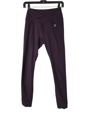 Gymshark Deep Plum Cross-Over Waist Leggings